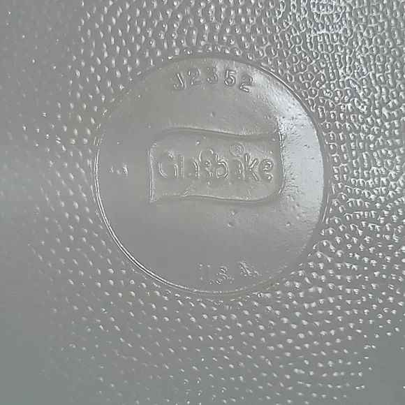 Vintage Glasbake J2352 Divided Baking Dish Casserole White with Green Flowers - Picture 4 of 5